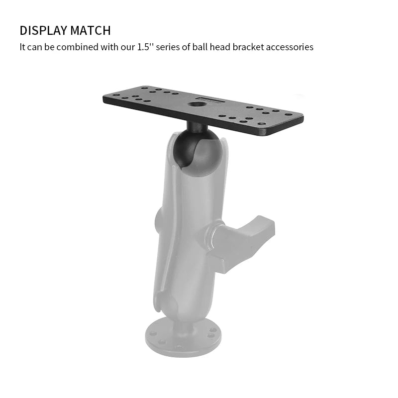 Compatible with 1.5 inch ball-arm mounts and accessories from the Modular Mount System.