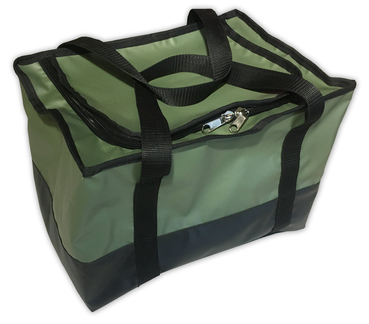 Olive green 4x4 and horse racing gear bag