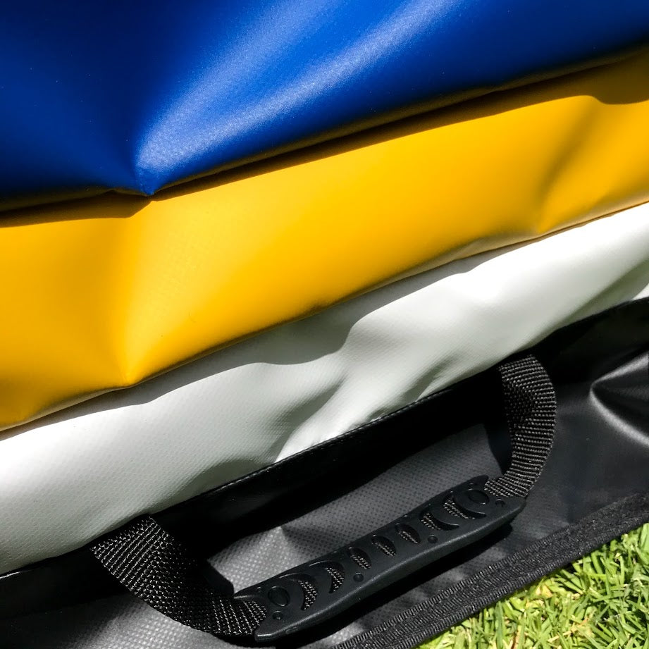 Husqvarna Moto racing Gear Bag Blue Yellow White Black