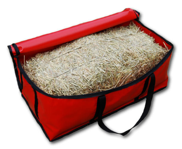 Hay bale bag for barrel racing and campdraft